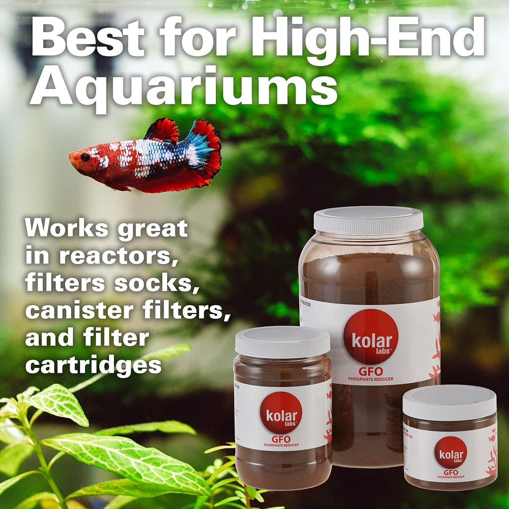 Kolar Labs GFO Bayoxide E33 Phosphate Remover – for Freshwater and Saltwater Aquariums, Reef Tanks, Promotes Coral Health (454g)