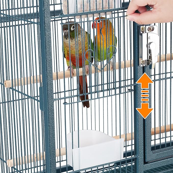 Topeakmart 54'' H Large Bird Cage Parrot Cage w/Stand Bird Cage - Image 6
