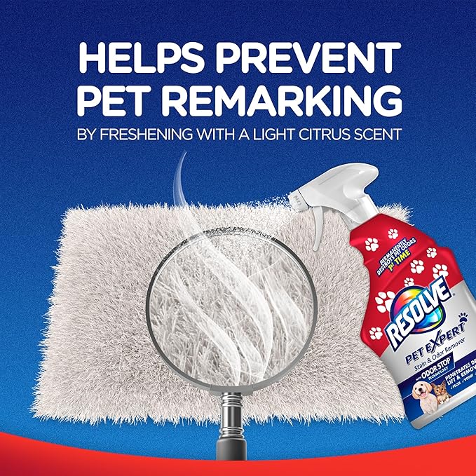 Resolve Pet Expert Stain and Odor Remover, Carpet Cleaner, Pet Stain and Odor - Image 5