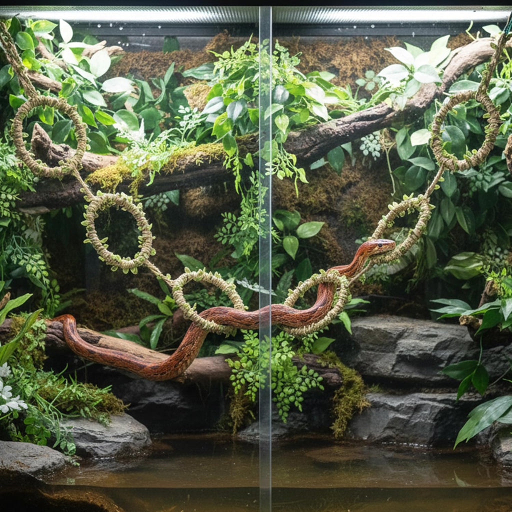 Snake Climbing Rings for Ball Python & Corn Snake, Reptile Toys