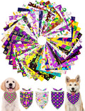 PET SHOW 50 Pack Mardi Gras Dog Bandanas Bulk by PETSHOW