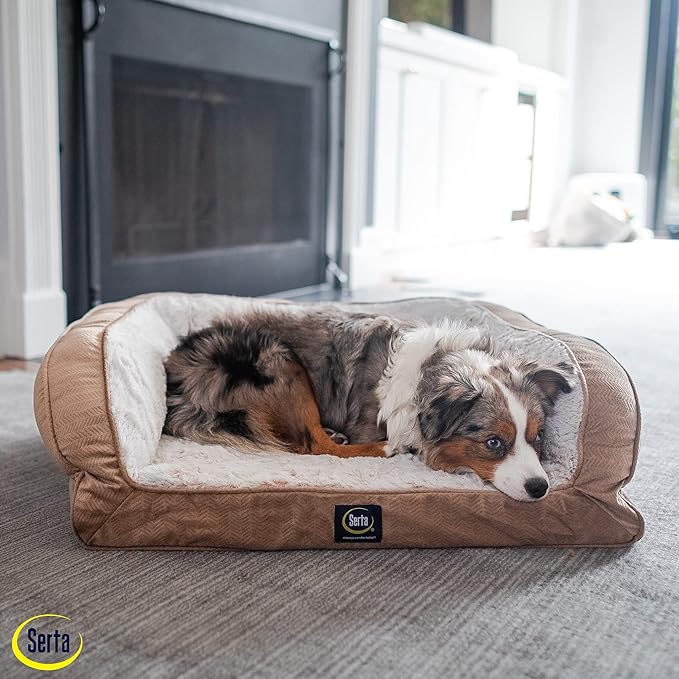 Serta Orthopedic Quilted Couch Dog Bed - Image 5