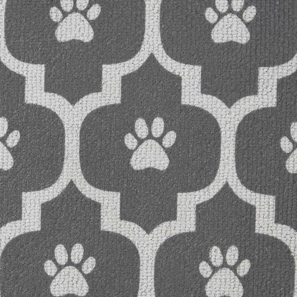 Bone Dry X-Large Microfiber Pet Towel, 44x27.5" Moroccan Print, Grey