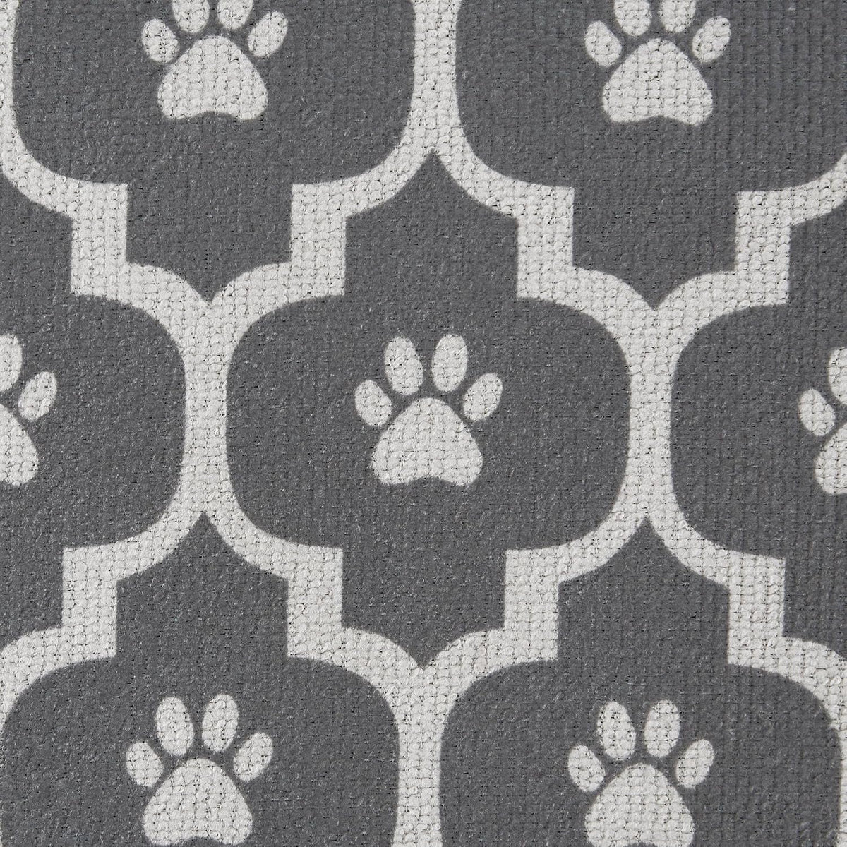 Bone Dry X-Large Microfiber Pet Towel, 44x27.5" Moroccan Print, Grey