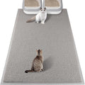 ondware Cat Litter Mat 47 x 31.5 in, Waterproof Non-Slip, Gray