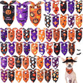 Abbylike 50 Pcs Halloween Dog Bandanas Bulk Pumpkin Bandanas by Abbylike