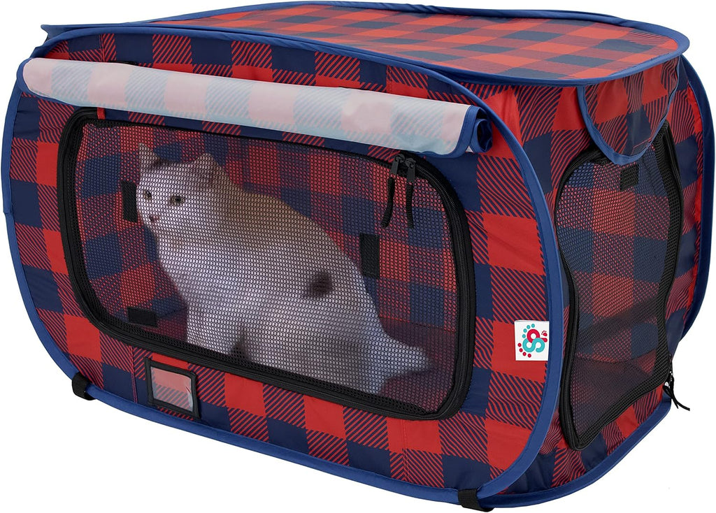 SportPet Designs Soft Sided Pop-Open Kennels, Light Green