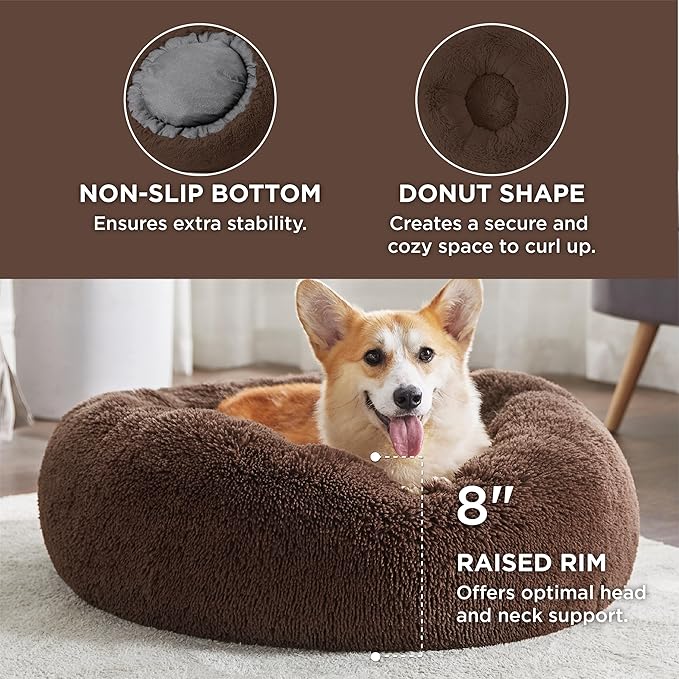 Bedsure Calming Dog Bed for Medium Large Dogs - Image 3