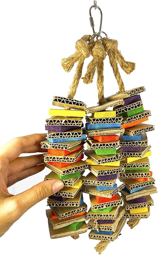 Birds LOVE Chew-Tastic Triple Tower Bird Cage Toy Shredded by BirdsLOVE