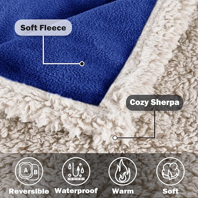 Kritter Planet Waterproof Dog Blanket, Reversible Water Proof Pet Blanket - Image 5
