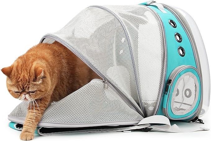 Lollimeow Cat Carrier Backpack, Expandable Bubble Pet Carrier - Image 7