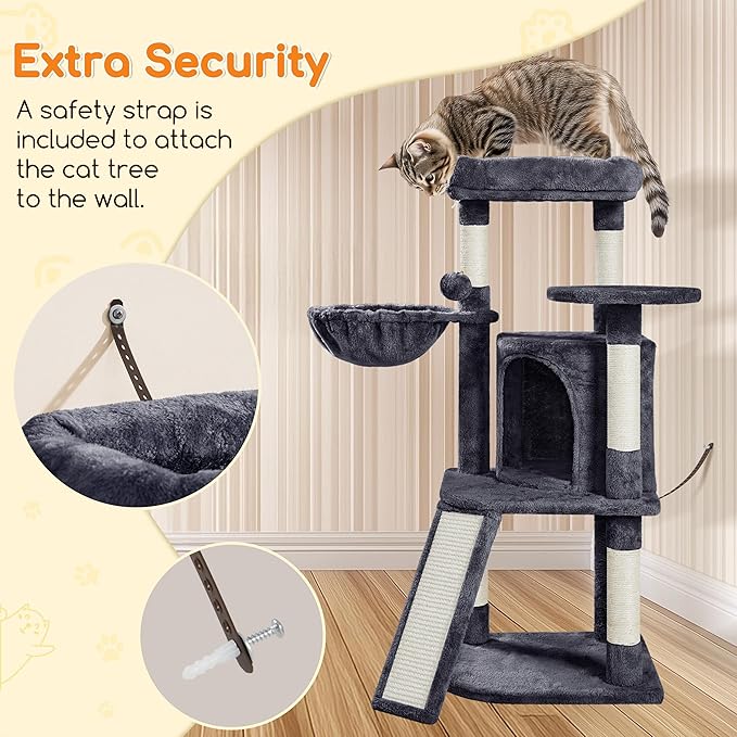 Yaheetech 42in Cat Tree Tower for Indoor Cats, Kitten House - Image 7
