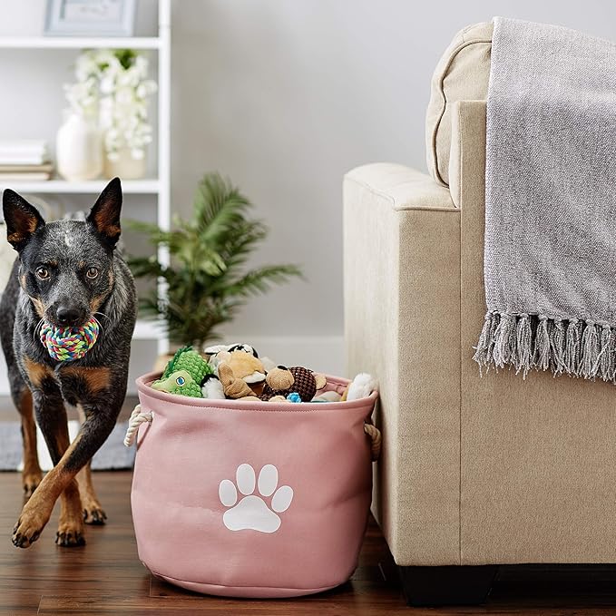 Bone Dry Pet Storage Collection Collapsible Bin, Medium Round - Image 5