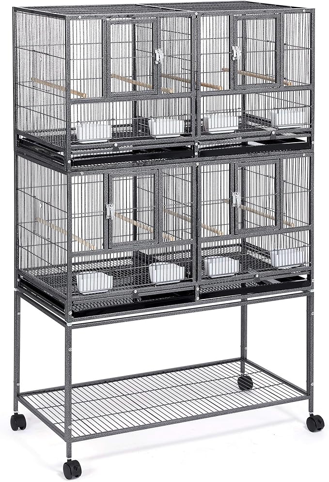 Yaheetech Stackable Divided Breeder Breeding Parakeet Bird Cage by Yaheetech