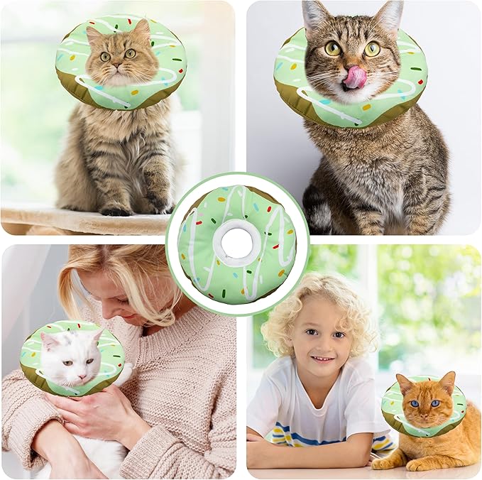 Cat Cone Collar Soft, Adjustable Cat Recovery Collar Kitten Cones to Stop - Image 7
