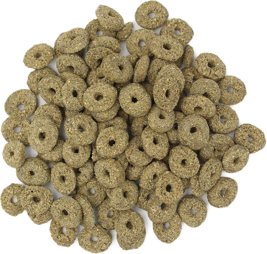 Vitakraft Nibble Rings Tiny Animal Treat, 10.6oz Healthy Crunchy Snack for Rabbit, Guinea Pig, Hamsters & Other Pets, Wholesome Wheat & Alfalfa, Added Vitamins & No Artificial Flavors (Pack of 600)