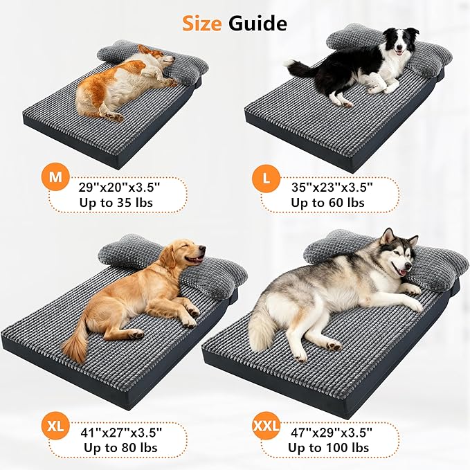 KISYYO Orthopedic Dog Beds for Extra Large Dogs - Image 4