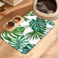 Dog Bowl Mat, Leaves Pet Feeding Mat by Unknown
