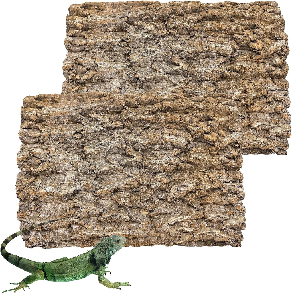 4PCS Cork Terrarium Background 15.7x11.8in Natural Cork Large Bark Climbing Mat Habitat Decoration Chameleons, Lizards, Turtles Glass Jar Decoration