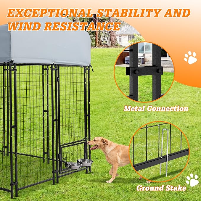 8x4x6 FT Outside Large Dog Kennel - Image 6