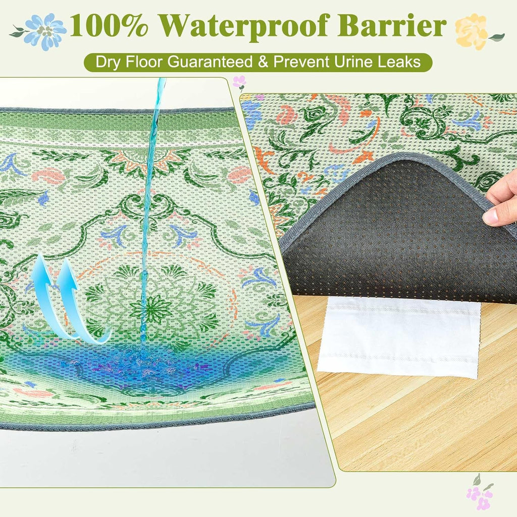 Unicorn Catcher 33"x22" Cat Litter Mat Machine Washable Litter Trapping Pad