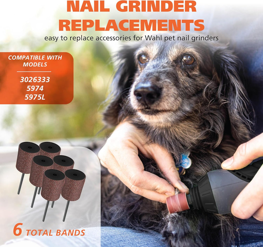 Wahl Dog Nail Grinder Replacement Accessory Kit, 8 Pieces