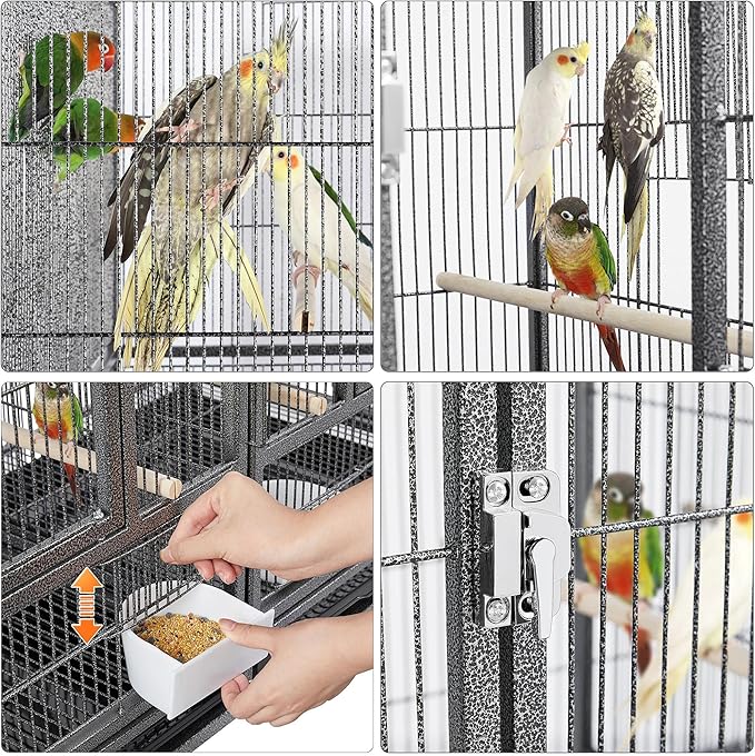 Yaheetech Stackable Bird Cage Divided Breeder Breeding Parakeet Bird Cage - Image 5