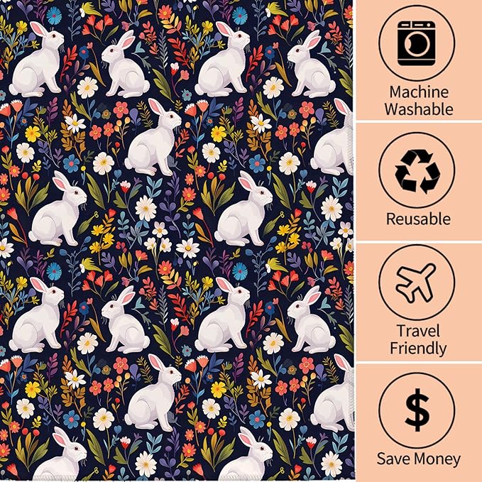 Cute Rabbit Hand Towels - Image 3