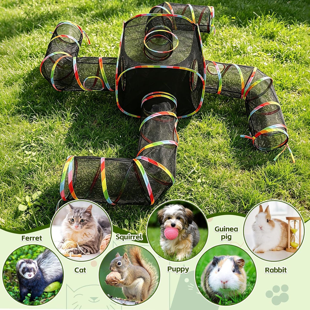 CypherX Cat Tunnel for Indoor Cats, Large Collapsible Cat Tube Toys