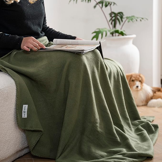 Fleece Throw Blanket Set Bulk for Travel Kids Outdoor Wedding Pet - Image 5