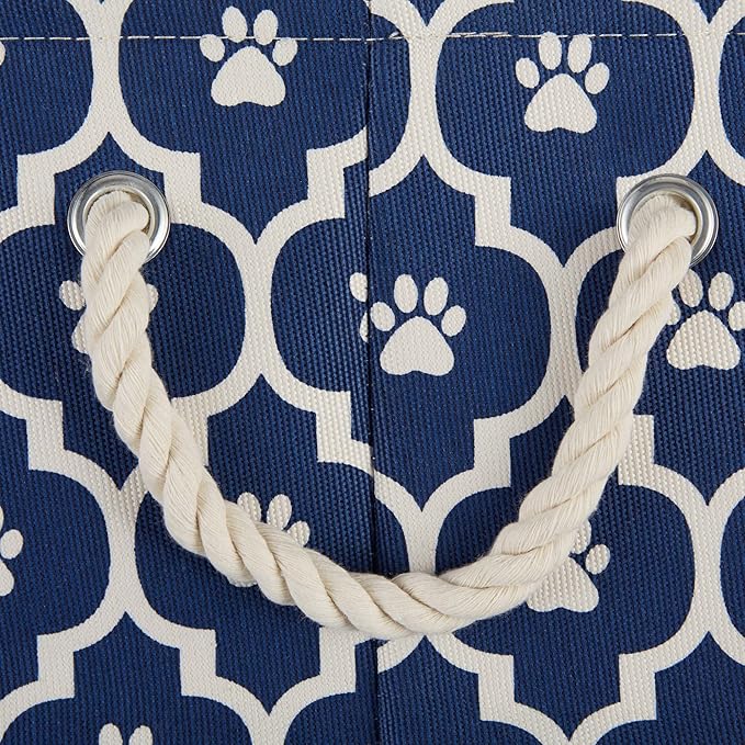 Bone Dry 6192 Pet Storage Collection Lattice Paw Print, Medium Round, Nautical - Image 4