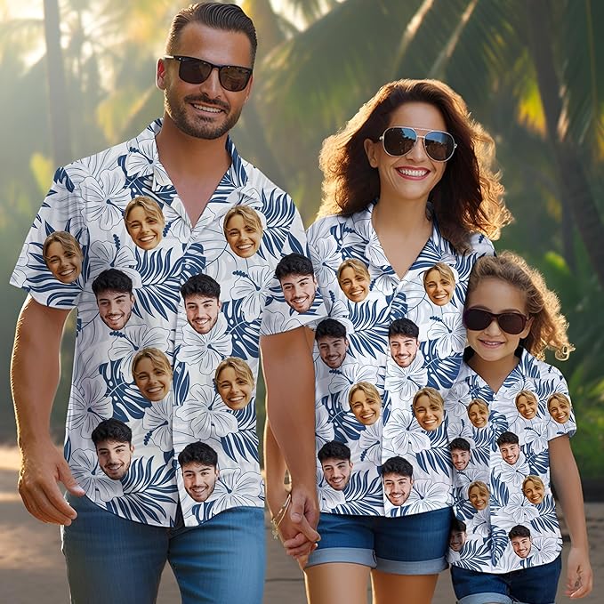 Custom Hawaiian Shirt with Face Photo Picture - Image 8