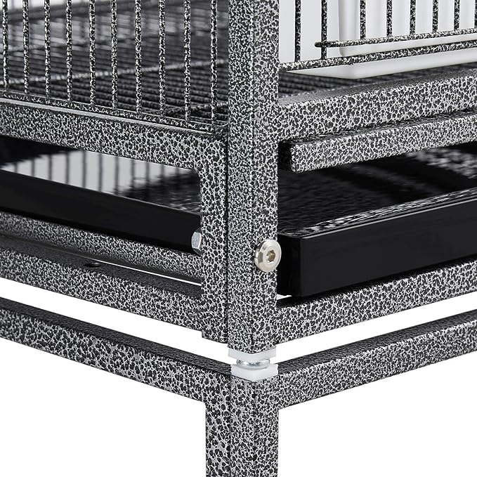 Yaheetech 41.5" Stackable Divided Breeder Breeding Parakeet Bird Cage - Image 9