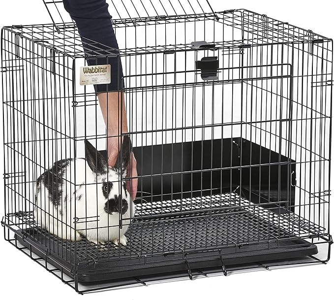 MidWest Homes for Pets Small Wabbitat Rabbit Cage, Grid Mesh Floor, Removable - Image 8