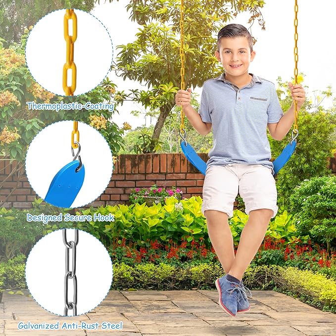 Sunnyglade 2PCS Swings Seats Heavy Duty - Image 3