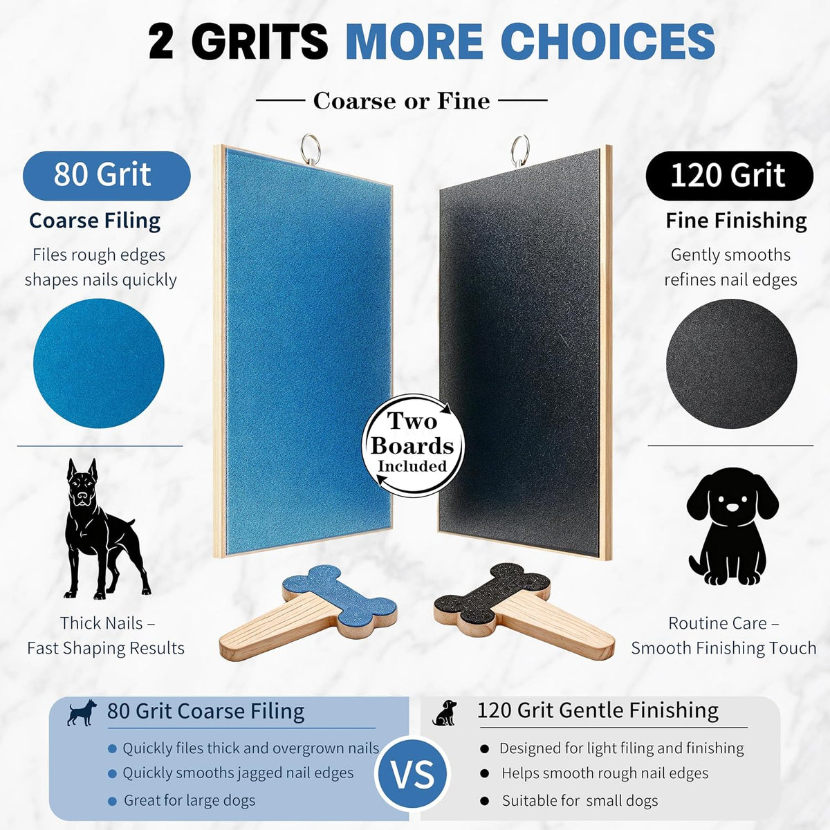 Dog Nail Scratch Board with Treat Box, Adjustable Dog Nail File Board