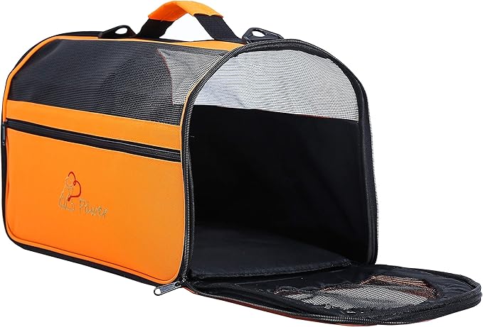 Pawer 18” x 10” x 10”Soft-Sided Foldable Airline Approved Pet Carrier - Image 6