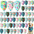 Weewooday 50 Pcs Hawaiian Dog Bandanas Bulk by Weewooday