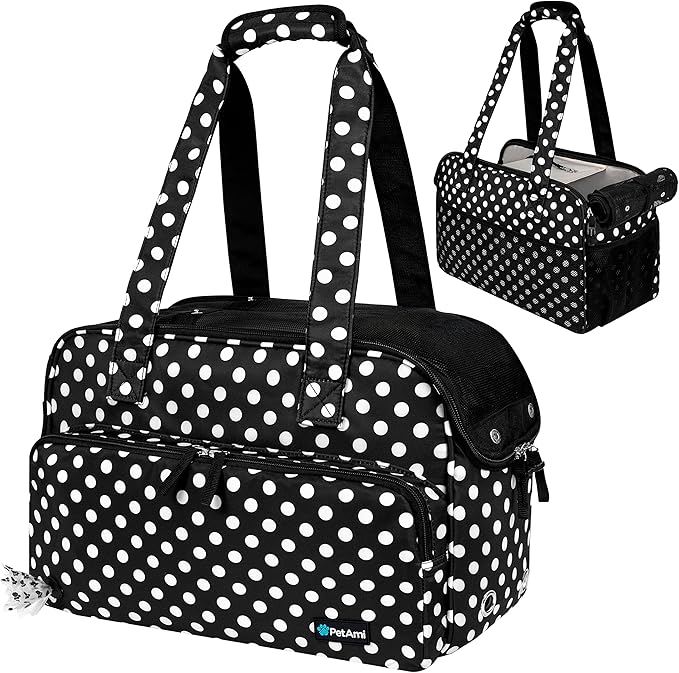 PetAmi Small Dog Purse Carrier, Soft-Sided Pet Carrier Bag by PetAmi