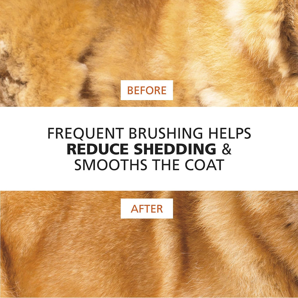WAHL Premium Large Pet Slicker Brush with Ergronomic Rubber Grips for Comfortable Brushing of Dogs and Cats - Model 858407