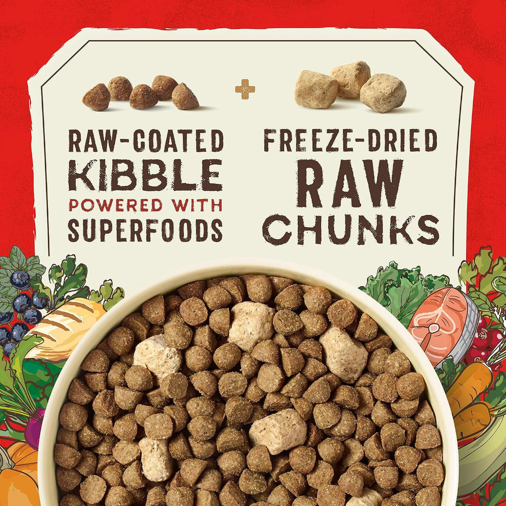 Stella & Chewy's SuperBlends Raw Blend Wholesome Grains Puppy Cage-Free Chicken & Wild Caught Salmon Recipe with Superfoods, 3.25 lb. Bag (Pack of 2)