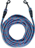 Pet Fit For Life Heavy Duty 30 Ft Bungee Tie Out Cable for Safe Outside Dog and Puppy Yard Play with Stretch Resistance and Dual Clasps - Pairs with PFFL Dog Anchor Stake for Small/Medium/Large Dogs