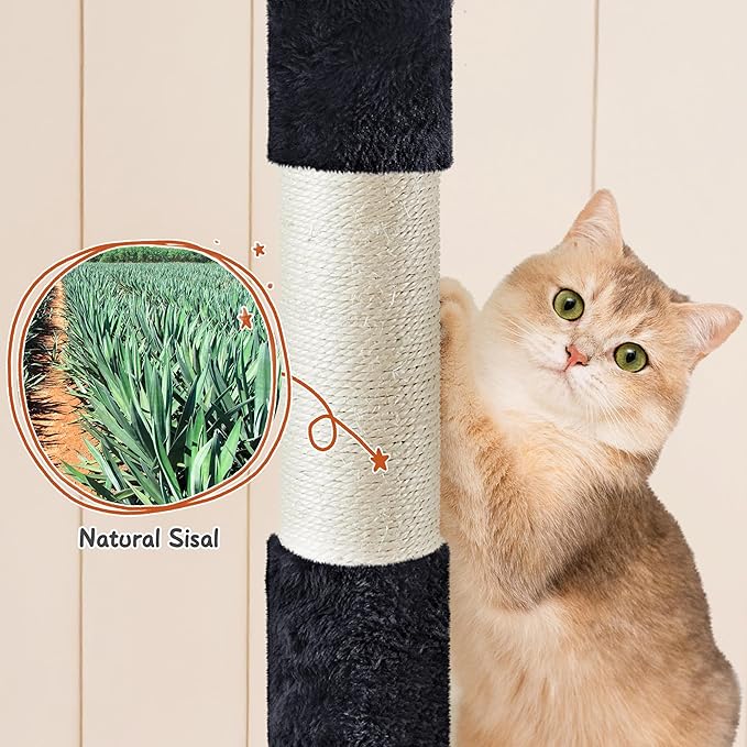 Yaheetech 76.5in Multi-Level Large Cat Tree, Big Cat Tower - Image 9