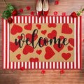 Tinideya 2 Pcs Door Mat Welcome Non Slip Coir Mats Floor Layering Doormats by Tinideya