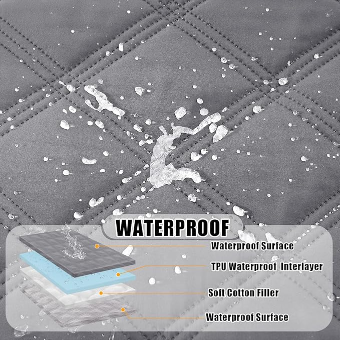 Smiry Waterproof Dog Bed Cover Blanket 40x80, Soft Reversible Pet Blanket - Image 2