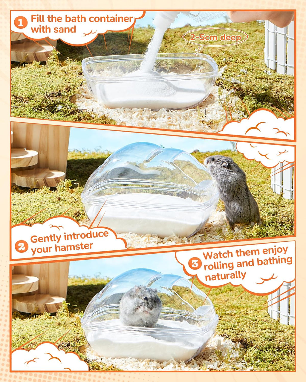 35oz Hamster Sand, Low-Dust Potty Litter