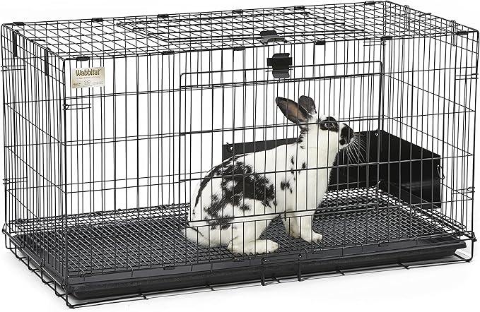 MidWest Homes for Pets Medium Wabbitat Rabbit Cage, Grid Mesh Floor, Removable - Image 9