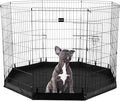 Dog Playpen - Foldable Metal Exercise Puppy Play Pen - Indoor/Outdoor Dog Fence by PETMAKER