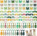 Reginary 100 Pieces Dog Bow Tie Collar Set Include 40 Dog Neckties, and 30 by Reginary