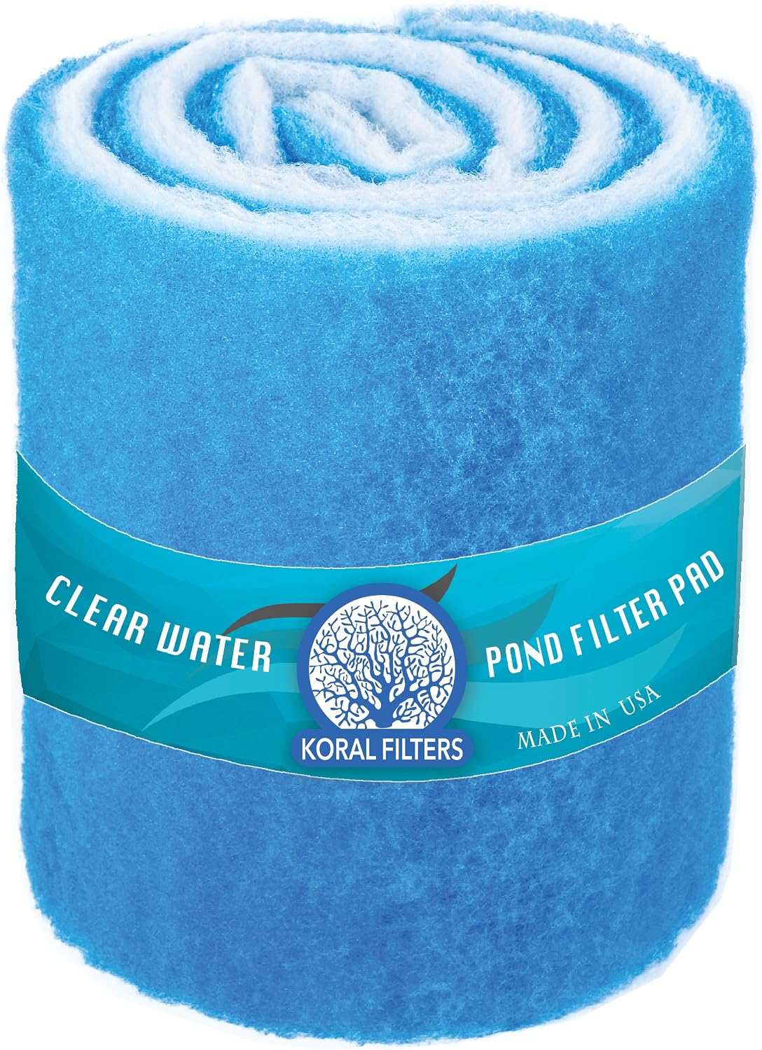 Koi Pond and Aquarium Filter Media Roll - 12 Inches by 72 Inches by 1.25 Inches (6 ft) - Cut to Fit - Durable - Fish and Reef Aquarium Compatible - Clear and Clean Water